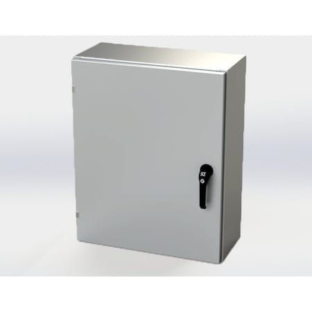 Saginaw Control & Engineering 1/4 Turn Latch, 3 Point Latch with Padlock/Keylock Handle Electrical Enclosures, 30 in H, 10 in D SCE-30EL2410LPPL